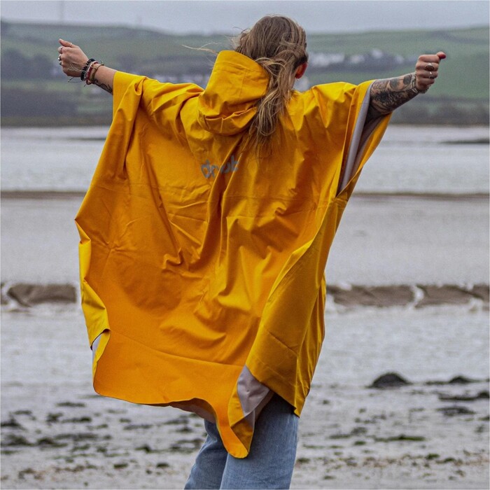 Dryrobe Robe Poncho 2024 Cambio Impermeable / A OS PON - Yellow